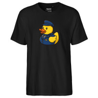 Herren T-Shirt Quietscheente Stewardess Gummiente...