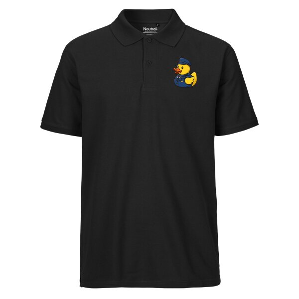 Herren Polo Shirt Quietscheente Stewardess Gummiente