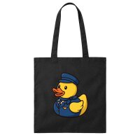 Jutebeutel Quietscheente Stewardess Gummiente 10 Liter