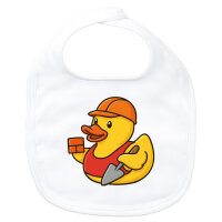 Baby Lätzchen Quietscheente Maurer Gummiente...