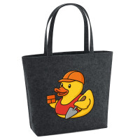 Filz Shopper Quietscheente Maurer Gummiente Bauarbeiter...