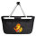 Einkaufskorb faltbar Quietscheente Maurer Gummiente Bauarbeiter 20 Liter Black