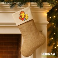 Weihnachtsstrumpf Quietscheente Maurer Gummiente...