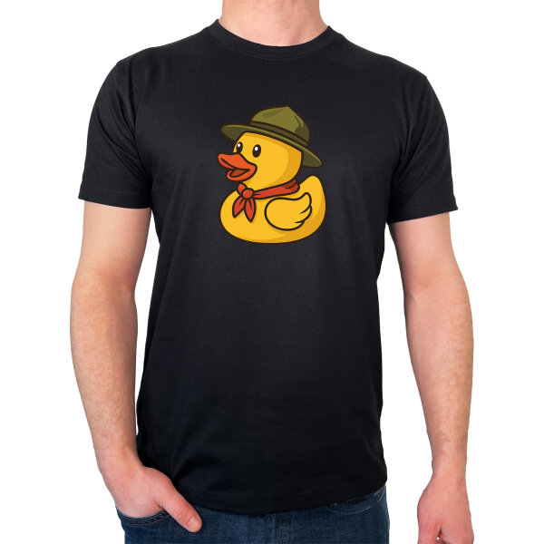 Herren T-Shirt Quietscheente Pfadfinder Gummiente Jungpfadfinder