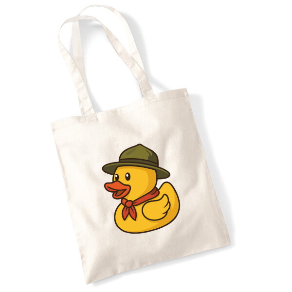 Jutebeutel Quietscheente Pfadfinder Gummiente Jungpfadfinder 10 Liter