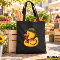 Jutebeutel Quietscheente Pfadfinder Gummiente 10 Liter
