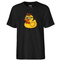 Herren T-Shirt Quietscheente Nerd Gummiente Geek