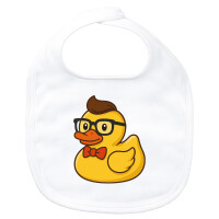 Baby Lätzchen Quietscheente Nerd Gummiente Geek...