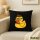 Kissen Quietscheente Nerd Gummiente Geek 40x40cm