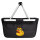 Einkaufskorb faltbar Quietscheente Nerd Gummiente Geek 20 Liter Black