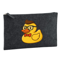 Kulturbeutel Quietscheente Nerd Gummiente Geek 1 Liter...