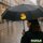 Regenschirm Quietscheente Nerd Gummiente Geek 98cm Schwarz