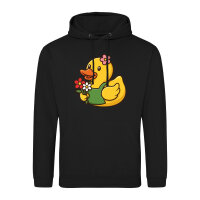 Unisex Hoodie Quietscheente Floristin Gummiente...