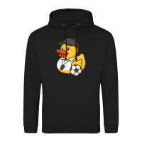 Unisex Hoodie Quietscheente Fussball-Trainer Gummiente Coach