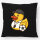 Kissen Quietscheente Fussball-Trainer Gummiente Coach 40x40cm