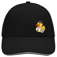 Kappe Quietscheente Fussball-Trainer Gummiente Coach