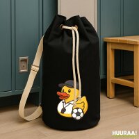 Seesack Quietscheente Fussball-Trainer Gummiente 20 Liter...