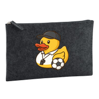 Kulturbeutel Quietscheente Fussball-Trainer Gummiente...
