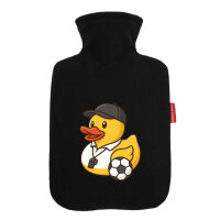 Wärmflasche Quietscheente Fussball-Trainer Gummiente...