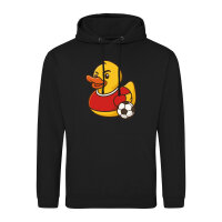 Unisex Hoodie Quietscheente Fußballer Gummiente...