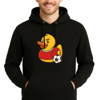 Unisex Hoodie Quietscheente Fußballer Gummiente...