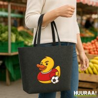 Filzshopper Quietscheente Fu&szlig;baller Gummiente...