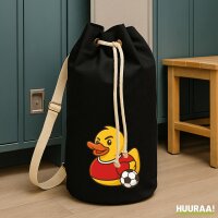 Seesack Quietscheente Fu&szlig;baller Gummiente...
