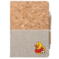 Notizbuch A5 Quietscheente Fußballer Gummiente...