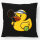 Kissen Quietscheente Tennis-Spieler Gummiente Tennissportler 40x40cm