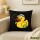 Kissen Quietscheente Tennis-Spieler Gummiente Tennissportler 40x40cm