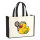 Jutetasche Quietscheente Tennis-Spieler Gummiente Tennissportler 21 Liter Black