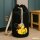 Seesack Quietscheente Tennis-Spieler Gummiente Tennissportler 20 Liter Black