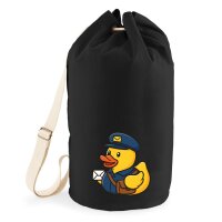 Seesack Quietscheente Postbote Gummiente 20 Liter Black