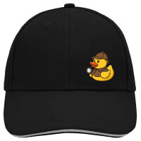 Kappe Quietscheente Detektiv Gummiente Ermittler