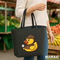 Filzshopper Quietscheente Detektiv Gummiente Ermittler,...
