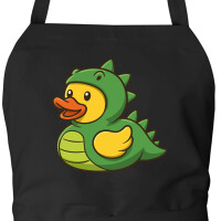 Schürze Quietscheente Dinosaurier Gummiente...