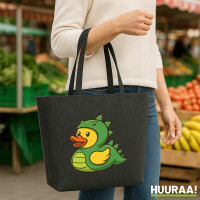 Filz Shopper Quietscheente Dinosaurier Gummiente...