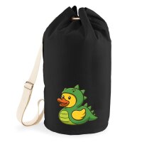 Seesack Quietscheente Dinosaurier Gummiente 20 Liter Black