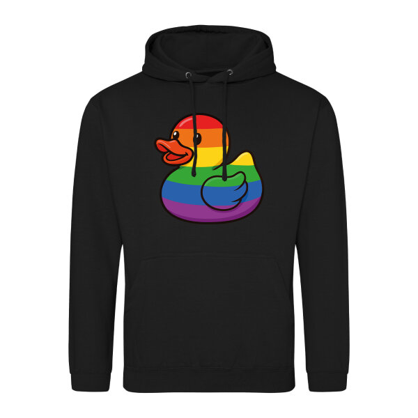 Unisex Hoodie Quietscheente LGBTQ Pride Comic Gummiente