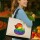 Jutetasche Quietscheente LGBTQ Pride Comic Gummiente 21 Liter Black