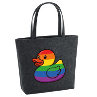 Filz Shopper Quietscheente LGBTQ Pride Comic Gummiente 22...