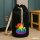 Seesack Quietscheente LGBTQ Pride Comic Gummiente 20 Liter Black