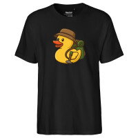 Herren T-Shirt Quietscheente Wanderer Gummiente Hiking