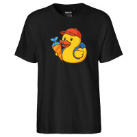 Herren T-Shirt Quietscheente Einschulung Gummiente...