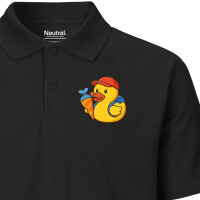 Herren Polo Shirt Quietscheente Einschulung Gummiente...