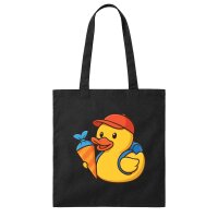 Jutebeutel Quietscheente Einschulung Gummiente 10 Liter