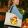 Jutetasche Quietscheente Einschulung Gummiente Schulanfang 21 Liter Black