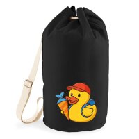 Seesack Quietscheente Einschulung Gummiente 20 Liter Black