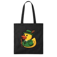 Jutebeutel Quietscheente Sch&uuml;tze Gummiente 10 Liter