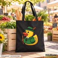 Jutebeutel Quietscheente Sch&uuml;tze Gummiente 10 Liter
